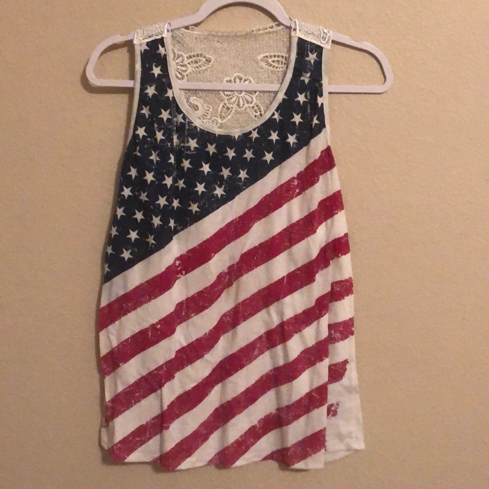 American Flag Tank Top Size L